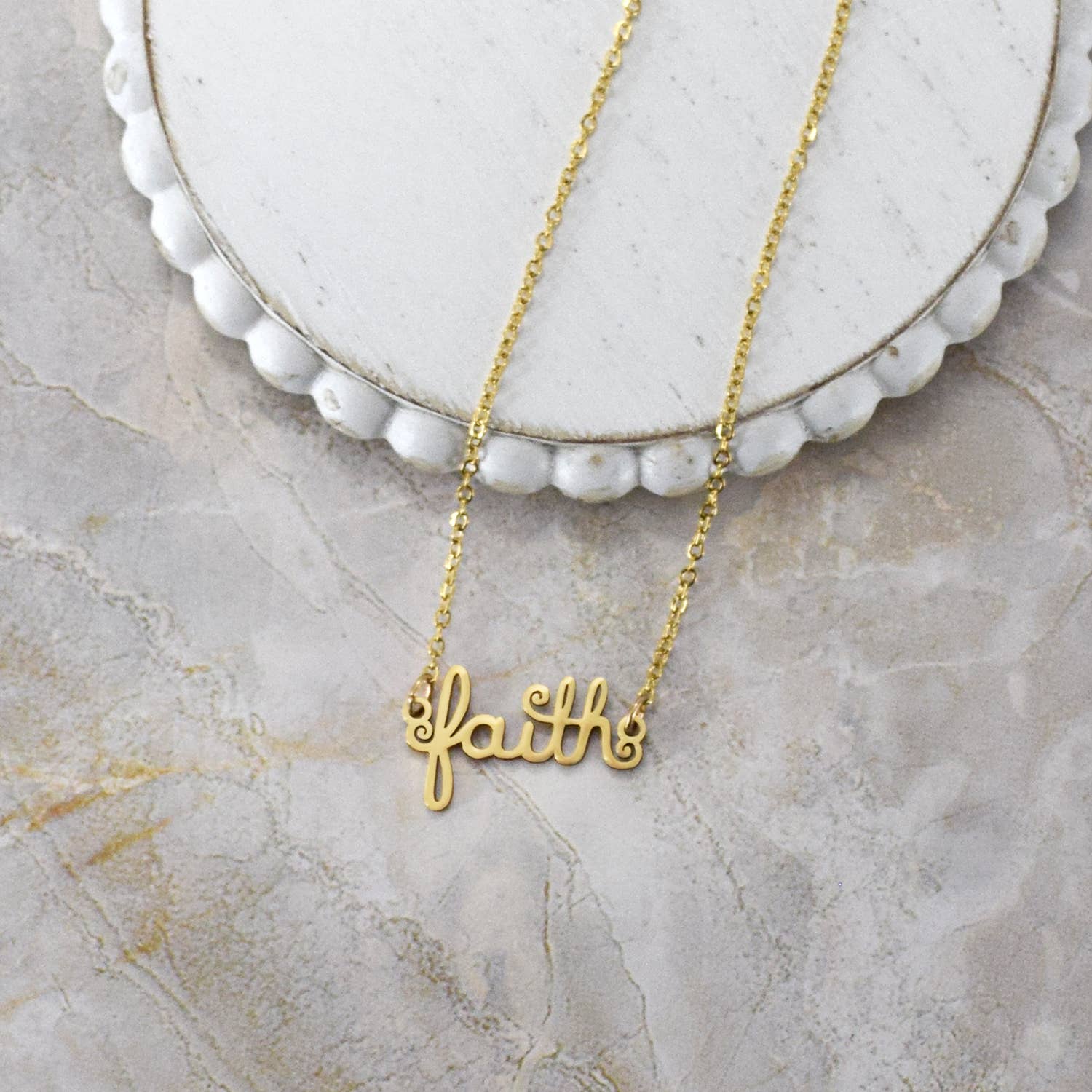 Lifebeats Gifts - Wholesale Halskettinghanger - Faith Script ketting6
