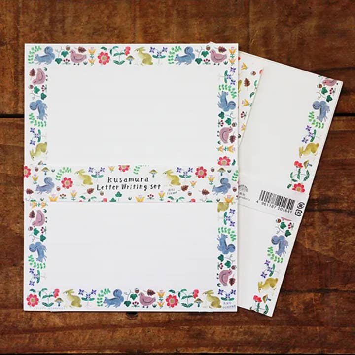 Set di Lettere Kusamura - Cartoleria Washi di Aiko Fukawa per la vendita all'ingrosso da parte di 「FUNJI」In Japan