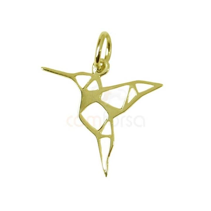 COM FORSA SL - Wholesale Individual Charm/Pendant - Sterling Silver 925 Hummingbird Pendant 16 X 15 Mm1