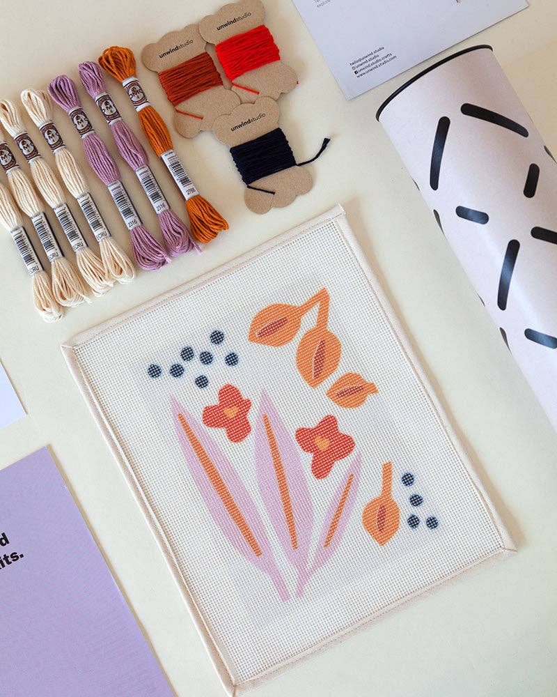 Unwind Studio - Venta al por mayor Kit de manualidades - Kit para principiantes de punto de cruz Paper Flowers1