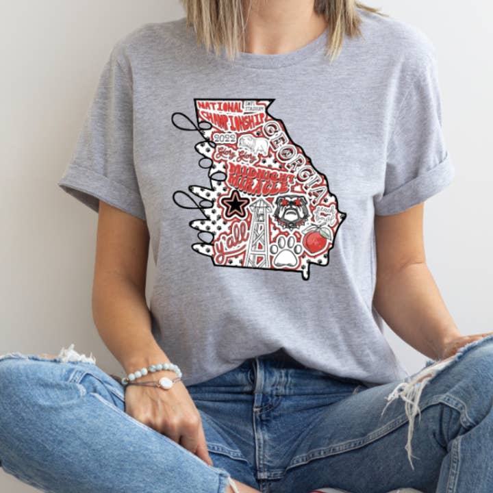 Midnight Miracle Champions Georgia Bulldog Graphic T-shirt for wholesale by BB Subs and Screens