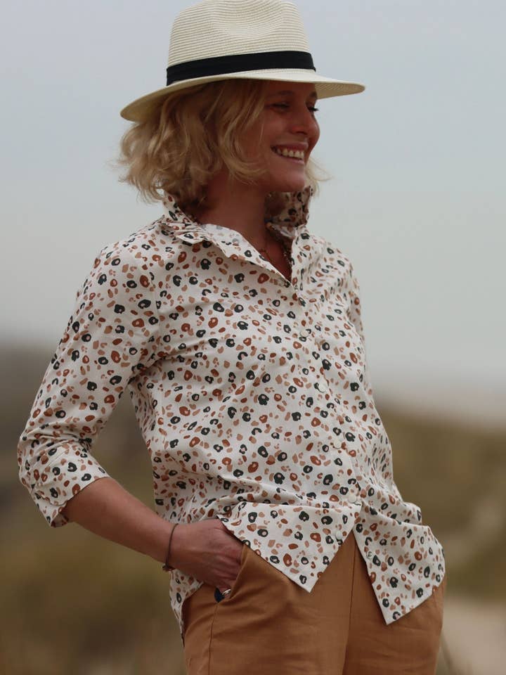 Blouse van Clémentine - léokatoen voor wholesale door Quintessence