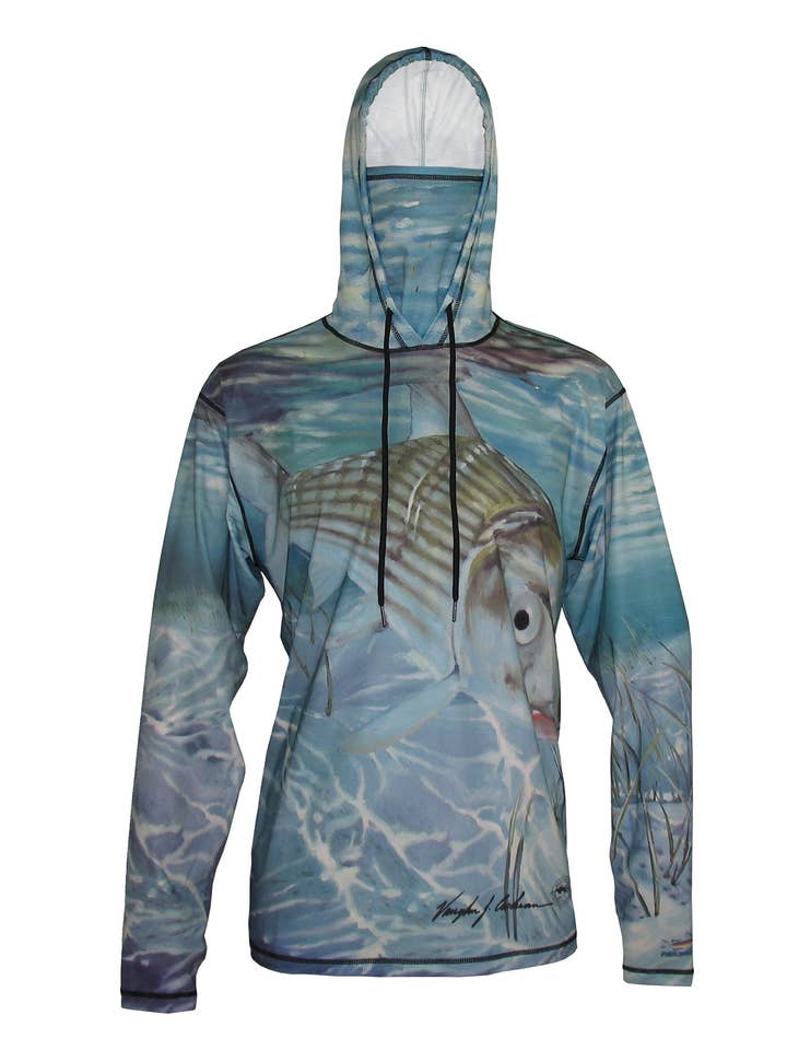 Bonefish Grafisk fiskeri hættetrøje for engroshandel hos Cognito Brands, Inc.