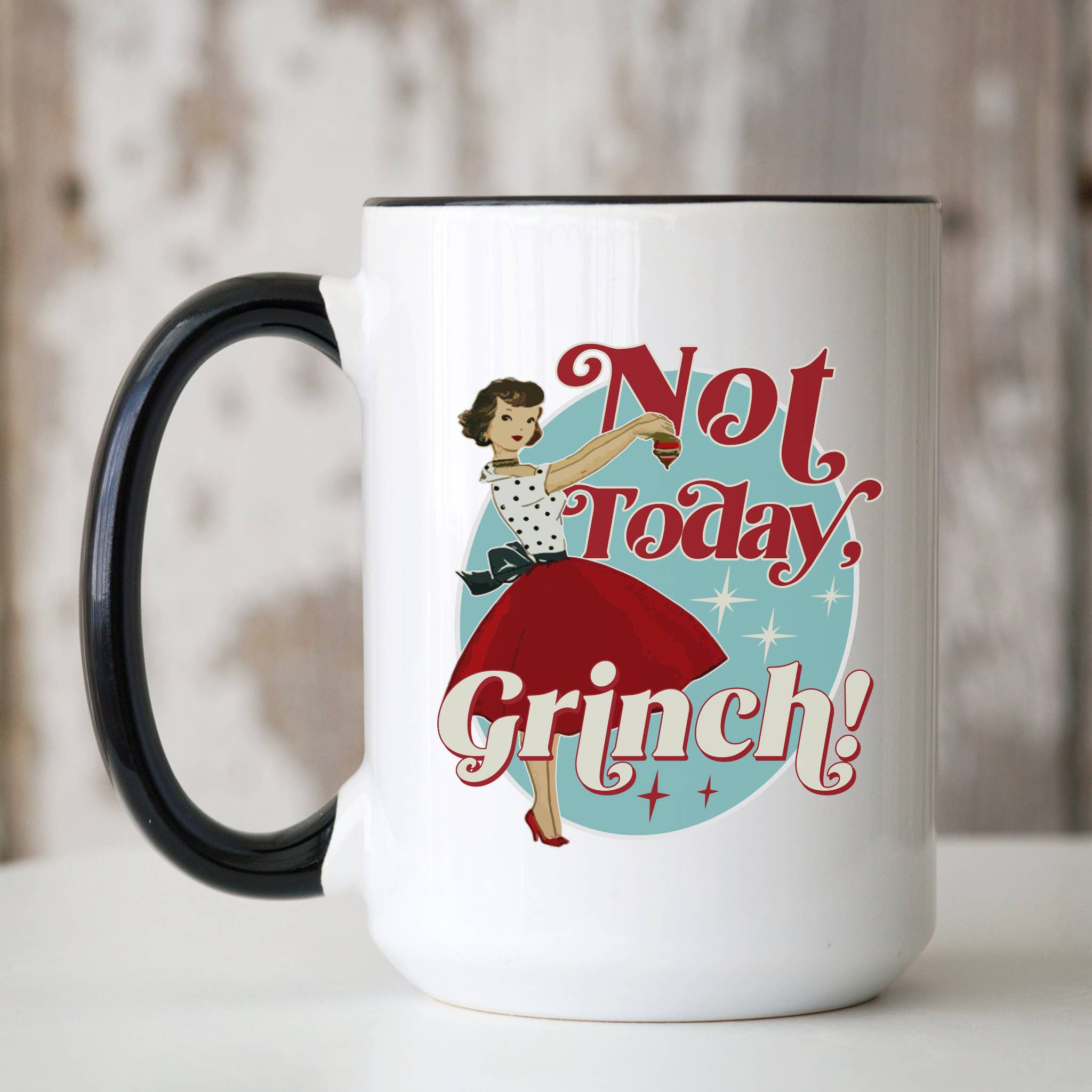 Ceramic Mug | Not Today Grinch for wholesale by Livy Lou Designs + Co