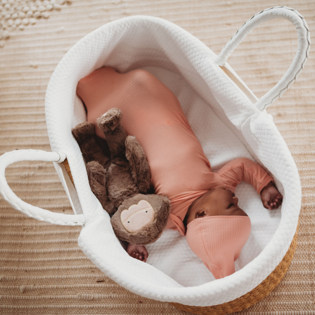 Blushing Pink Bamboo Baby Gown 2 Piece Set for wholesale on Faire6