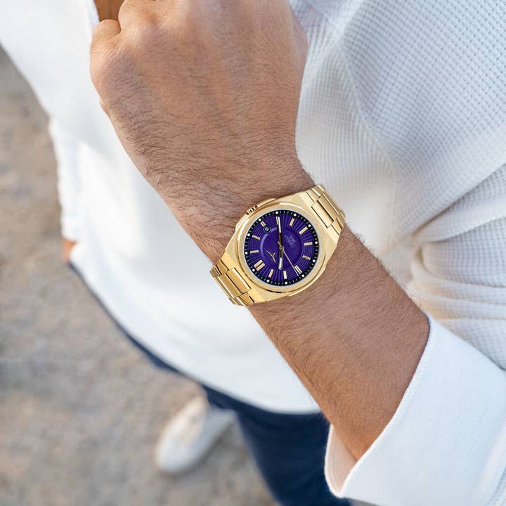 ZINVO – Relógio de pulso - Homem por atacado – Rival VOLT Relógio de pulso de quartzo roxo com mostrador roxo para homem8