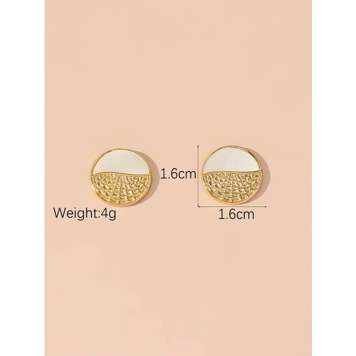 Blossom bijoux - Vendita all'ingrosso Orecchini a bottone - Orecchini a bottone in acciaio inossidabile 24BOA1212