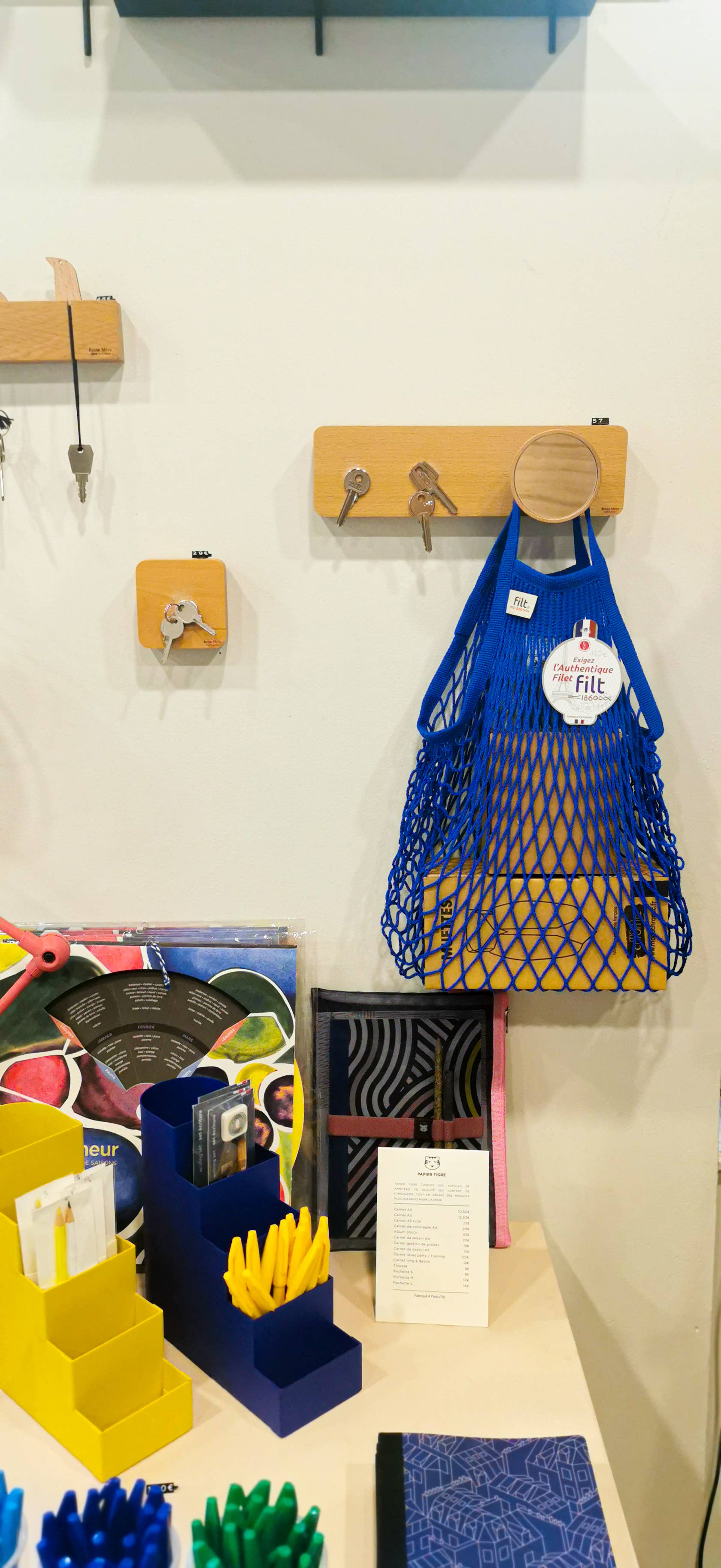 Filt1860 - Wholesale Grocery/Shopping Bag - Net shopping bag Bleu Matisse small handles1