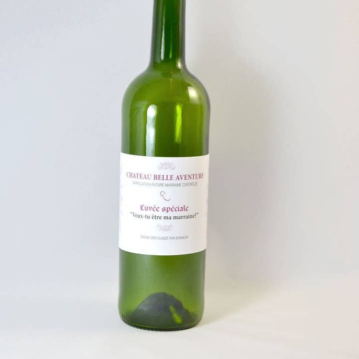 La vie en magenta - Vente Textes pour étiquette cadeau - Etiquette bouteille de vin Grand-mère