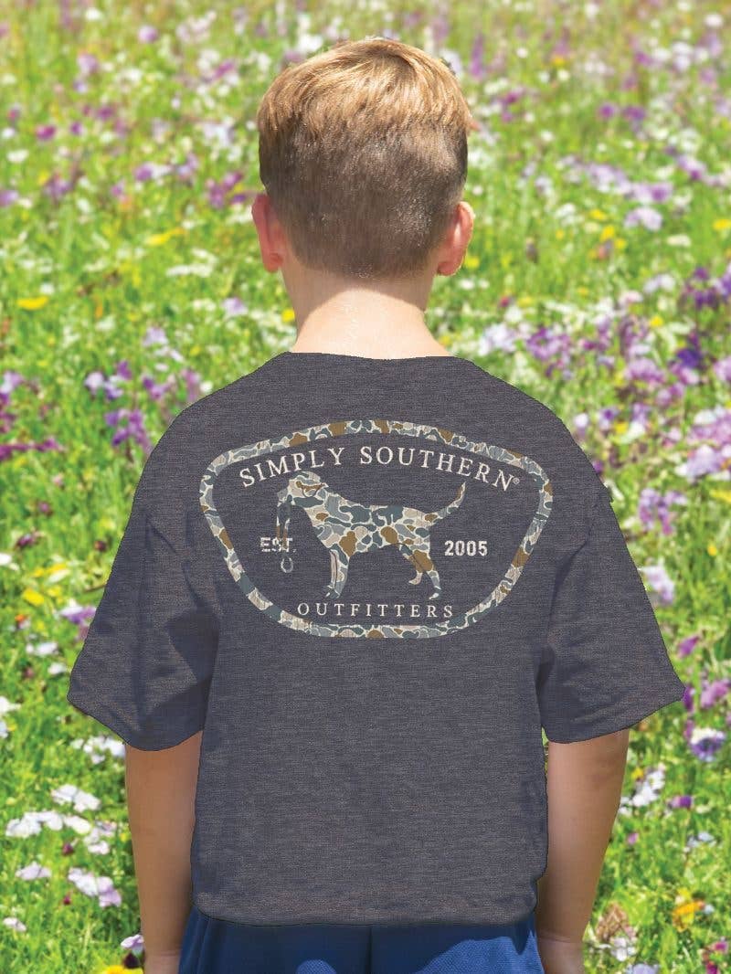 simply southern - Wholesale Screen Printed T-Shirt - Kids - YTH-MN-SS-CAMODOG-IRONHTHR