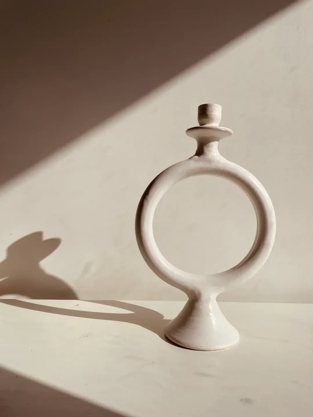 High crafty - Wholesale Candle Holder - 🕯 Tadelakt Candle Holder – White – Handmade Moroccan Cerami0