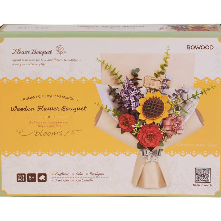 Wooden Flower Bouquet for wholesale by Robotime