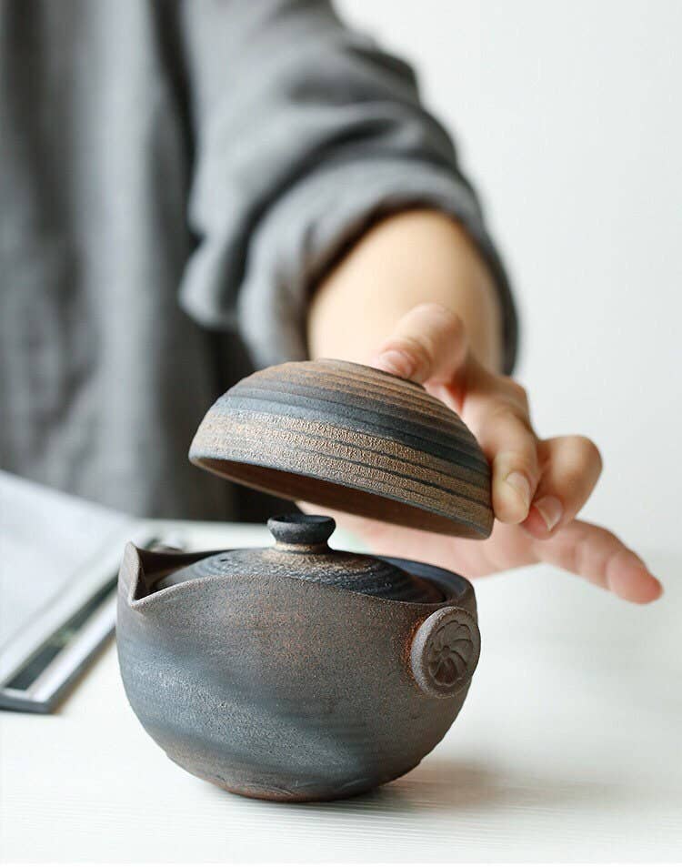 Gohobi （We cover U.S. import duties） - Wholesale Tea Set - Gohobi Handmade Ceramic Gaiwan Tea Set (Tall version)2