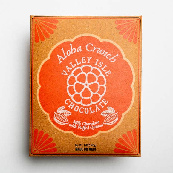 Aloha Crunch 10 Case for wholesale by Valley Isle Chocolate