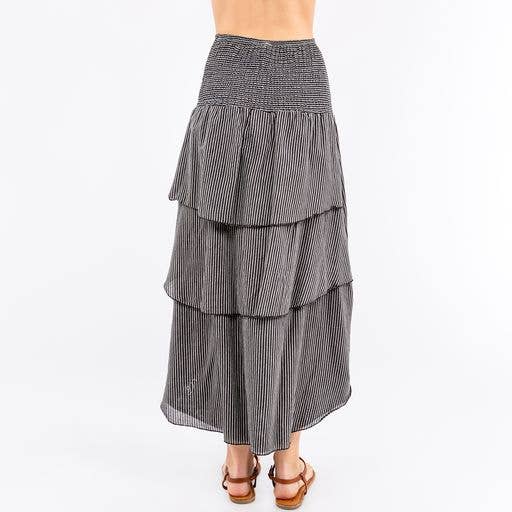 Avatar Imports LLC – wholesale Kjol - Dam – Omvandlingsbar ångpunktskjol/klänning i randigt handvävt bomull2