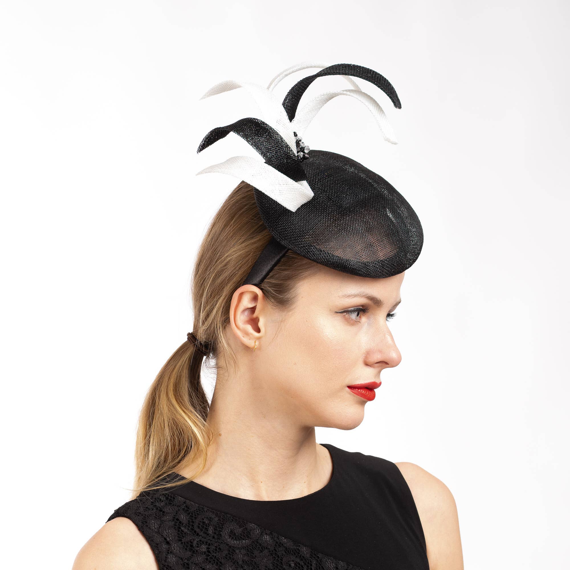 KaKyCo - Wholesale Fascinator Hat - Women's - Two tone S shape sinamay fascinator headband | 5939H4
