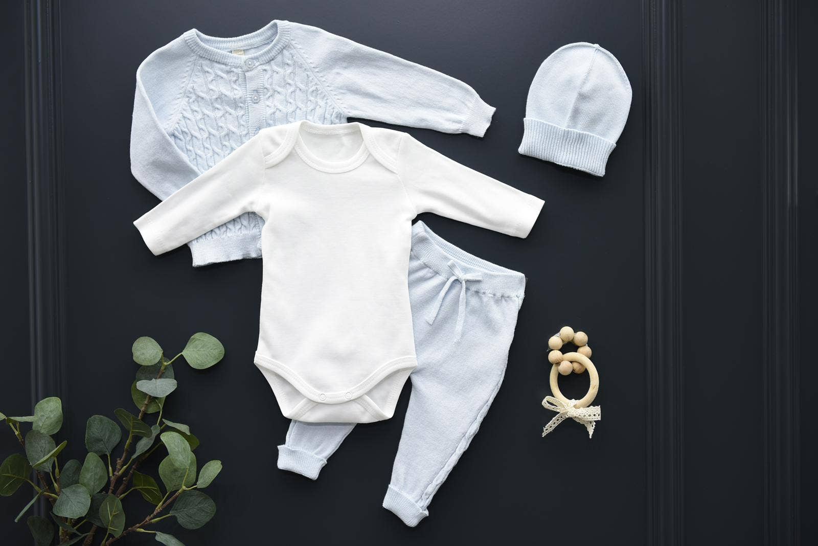Nipperland - Wholesale Clothing Set - Baby - 4-Piece Organic Cotton Baby Set – Style 68044