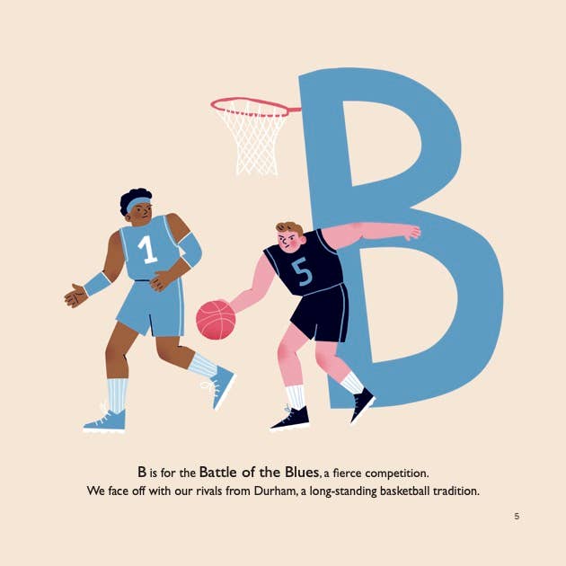 Collegiate ABCs - Wholesale Preschool Book (3-5) - University of North Carolina A to Z Children’s Book1