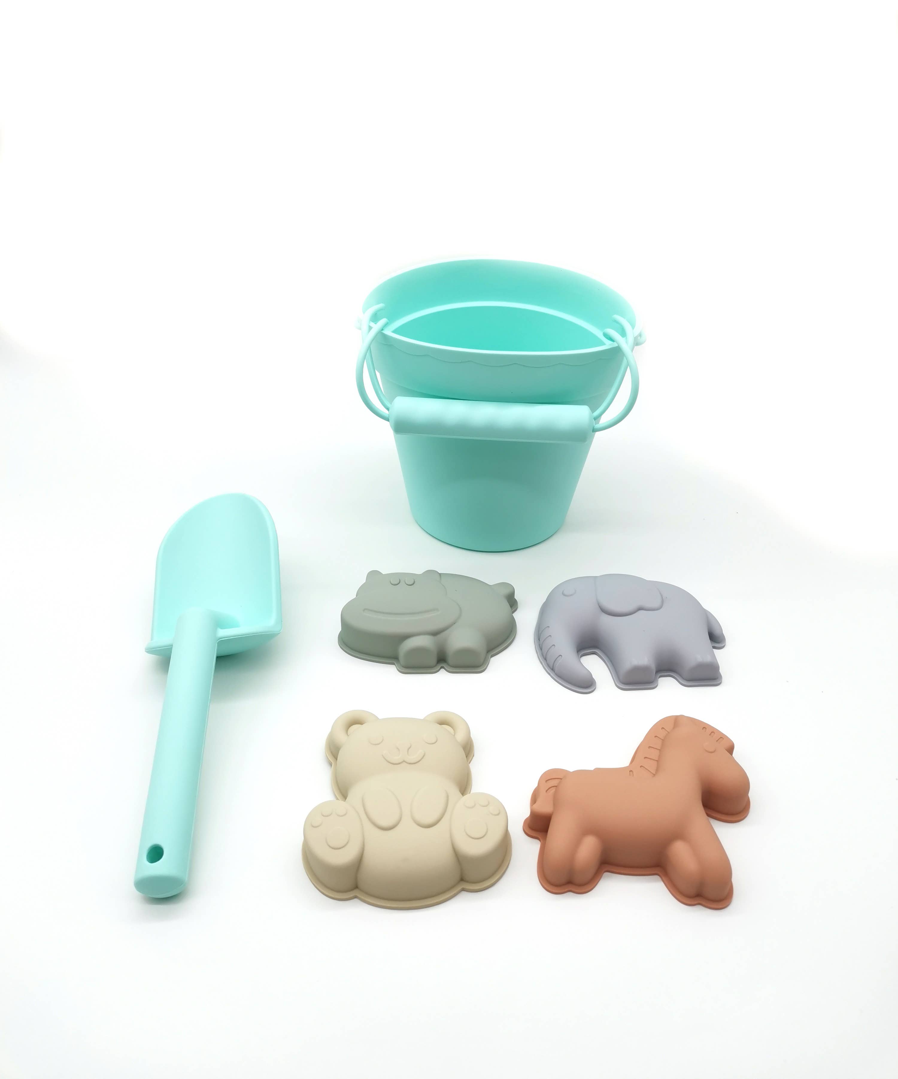 PETIKIDS - Wholesale Beach/Pool Toy - Kids & Baby - Silicone beach toys (bucket, shovel, and 4 accessories)7