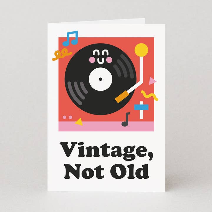 Vinyl Record Player Birthday Card | Funny Dad Birthday Card
for wholesale by Studio Boketto
