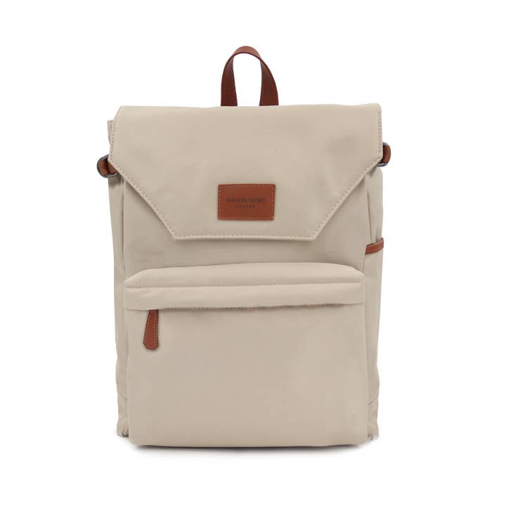 Mochila Bege Ferrat Travel por atacado de Maison Sacrée