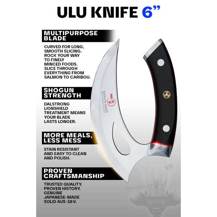Dalstrong - Wholesale Kitchen/Utility Knife - Ulu Knife 6.5" | Shogun Series ELITE | Dalstrong ©