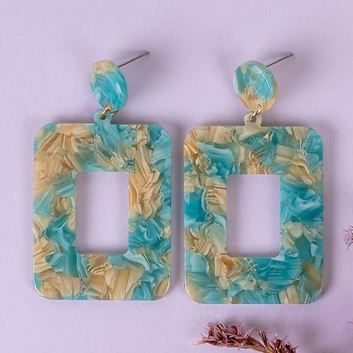 Rectangle Acrylic Earrings for wholesale by Your Fashion Wholesale