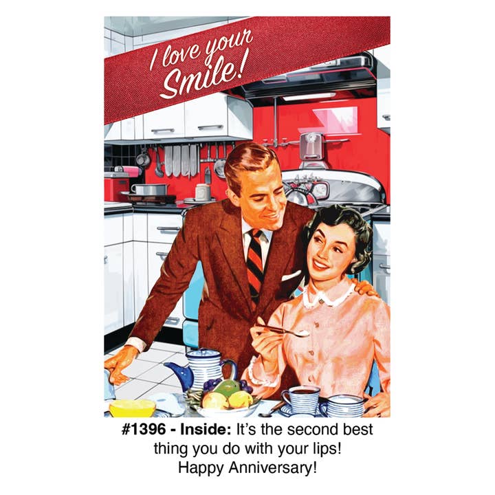 "I Love your Smile" - Anniversary Card for wholesale by Magik Missile