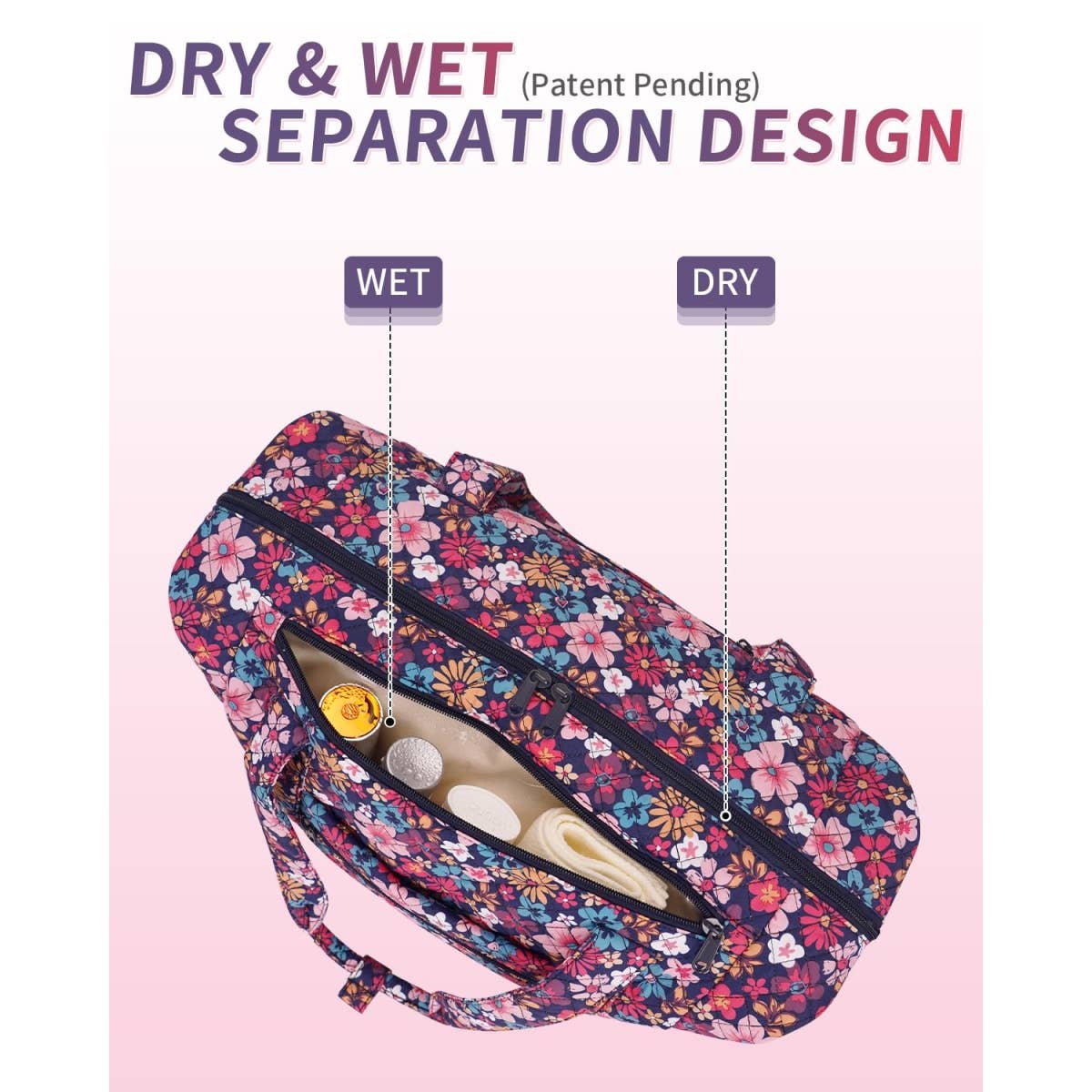 wandf – Großhandel Weekender-Tasche – Unisex – Gesteppte Schultertaschen Flugzeug Reisetasche Unter Sitz Tasche38