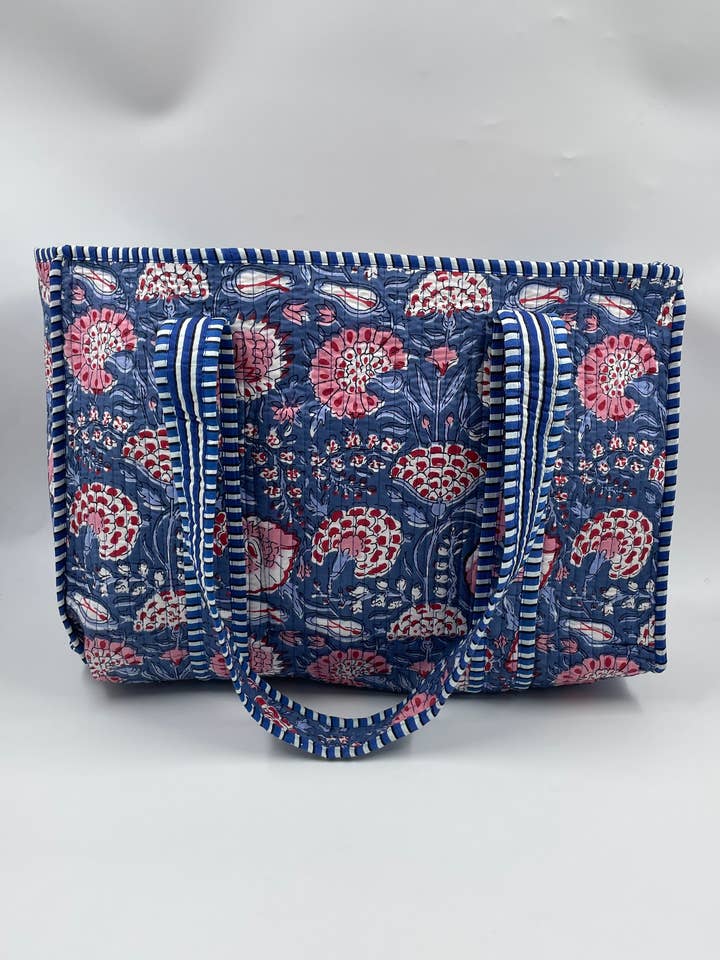 Borsa Piccola Boho Reversibile Trapuntata Kantha 100% Cotone per la vendita all'ingrosso da parte di Funky Yak Ltd