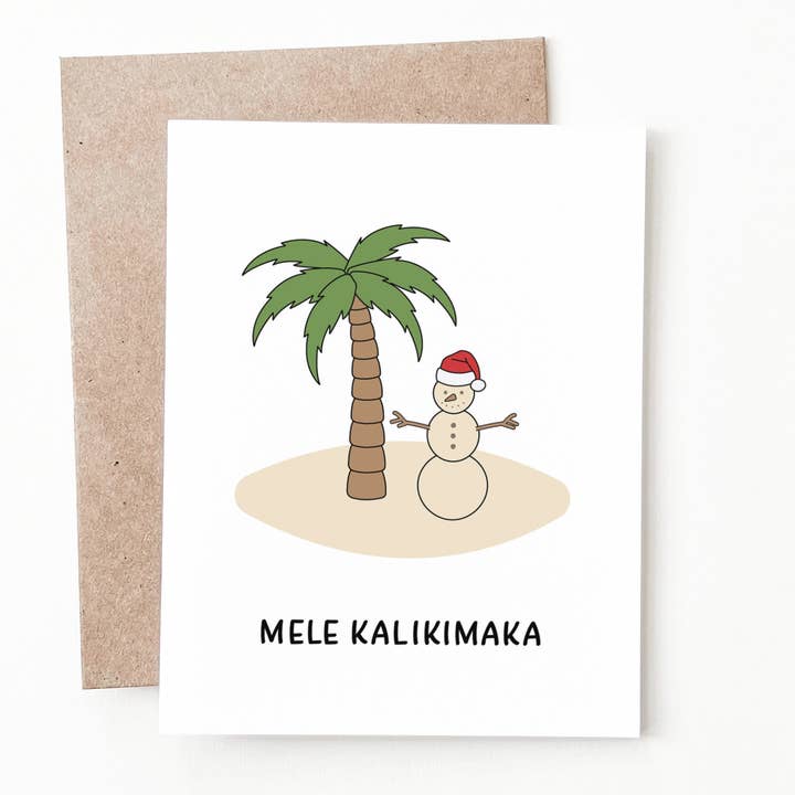 Mele Kalikimaka Christmas Card for wholesale by Nine Two Design
