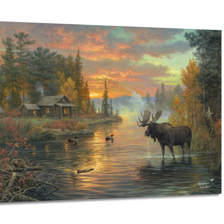 The Great North 18x24 Fully Illuminated LED Wall Art for wholesale by Glow Decor