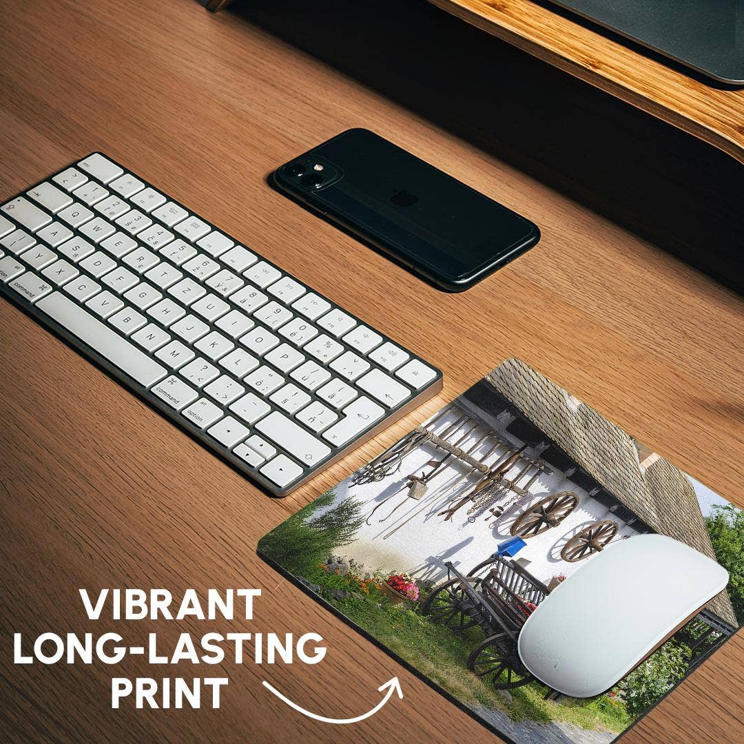 3dRose - Vendita all'ingrosso Tappetino per mouse - 3dRose, Holloko, Ungheria. Villaggio Paloc come appariva nel medioevo., Tappetino per mouse5