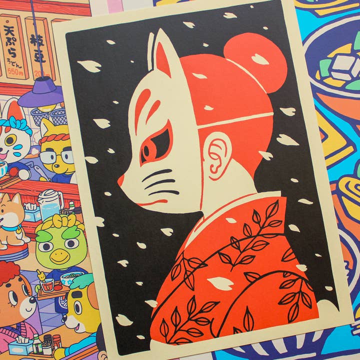 Yeaaah! Studio - Wholesale Poster - “Hanami” poster (A4 format, 30x40cm or 50x70cm)3