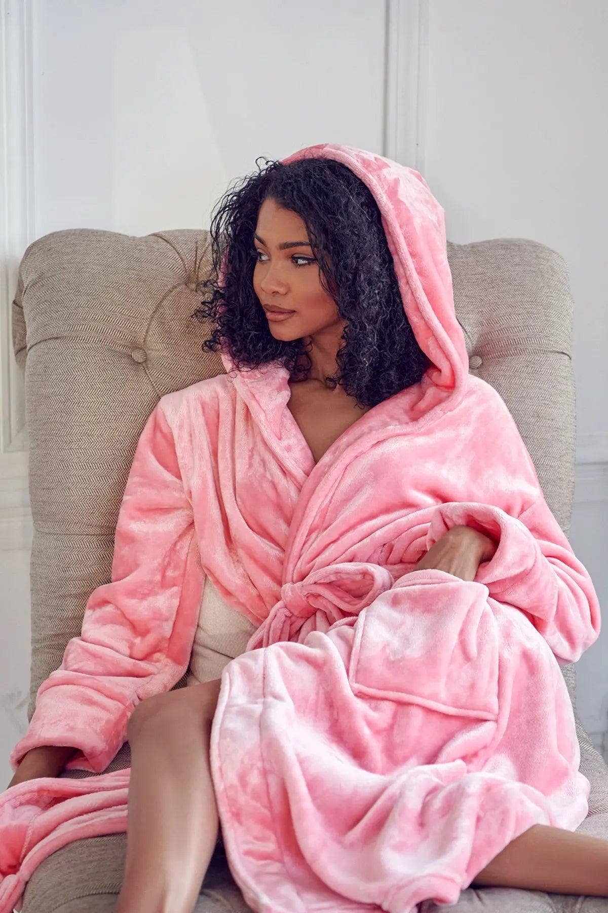 Lotus Linen - Wholesale Robe - Women's - Women’s Plush Hooded Robe - Spa-Worthy Comfort at Home16