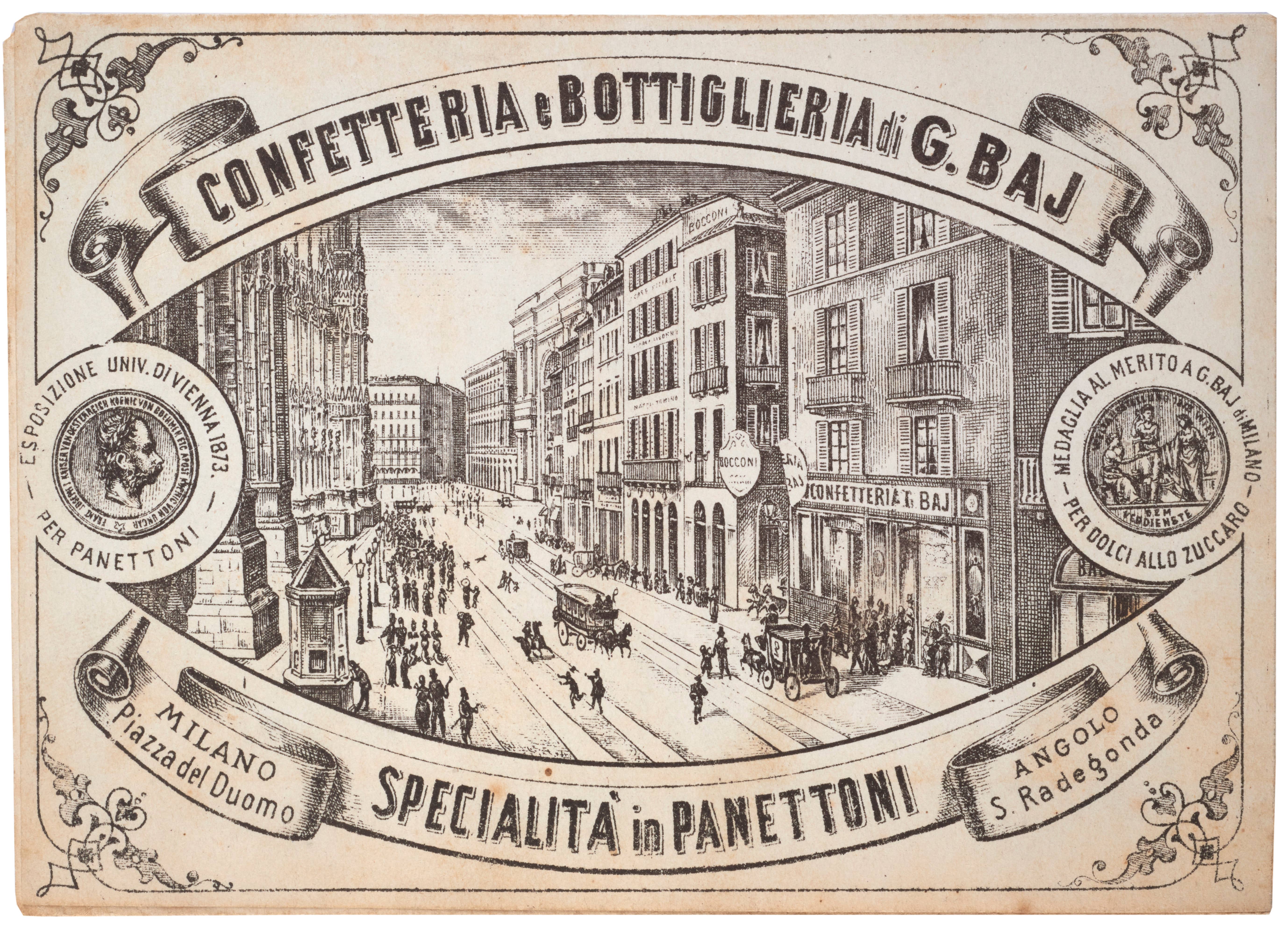 Baj  - Dal 1768 - Wholesale Cake - BAJ 1768 - Three Chocolates Panettone - Tin box - 1kg4