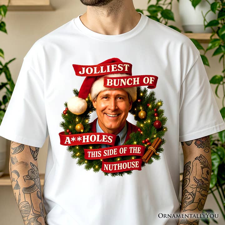 White Jolliest Bunch of Assholes T-Shirt, Griswold’s Family Tee for wholesale on Faire1