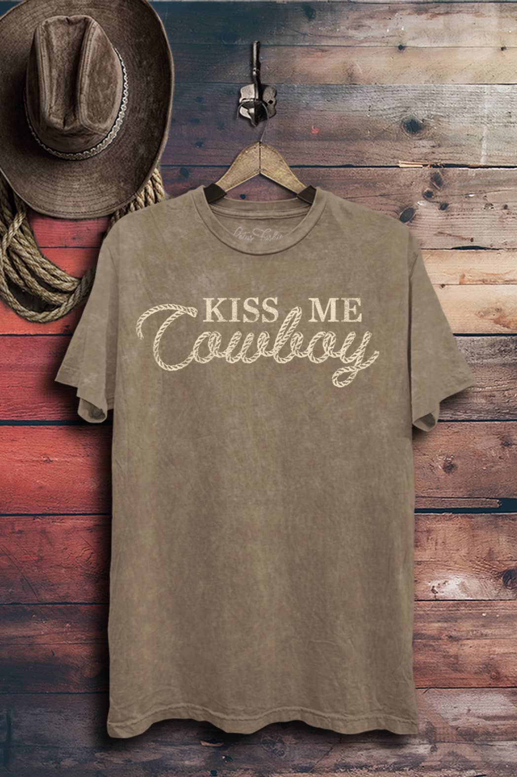 Lotus Fashion Collection - Wholesale T-Shirt (Graphic) - Women's - Kiss Me Cowboy Graphic Top8