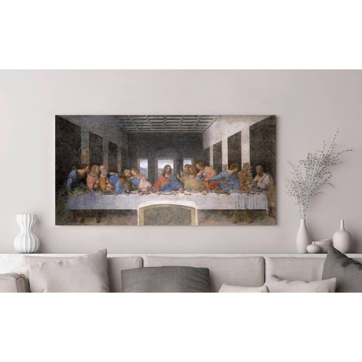 Selected Artworks Italia - Wholesale Canvas Art - Picture on canvas: Leonardo da Vinci, The Last Supper2
