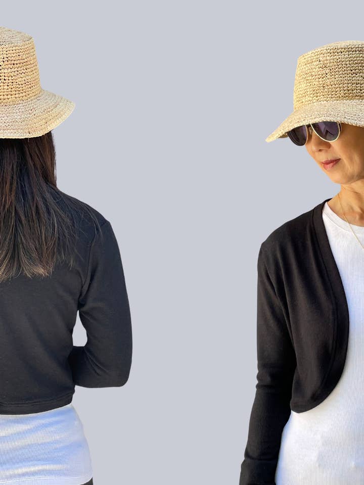 Adelyn SF - Wholesale Cardigan - Women's - Bolero Sweater Long Sleeves Open Front Cardigan2