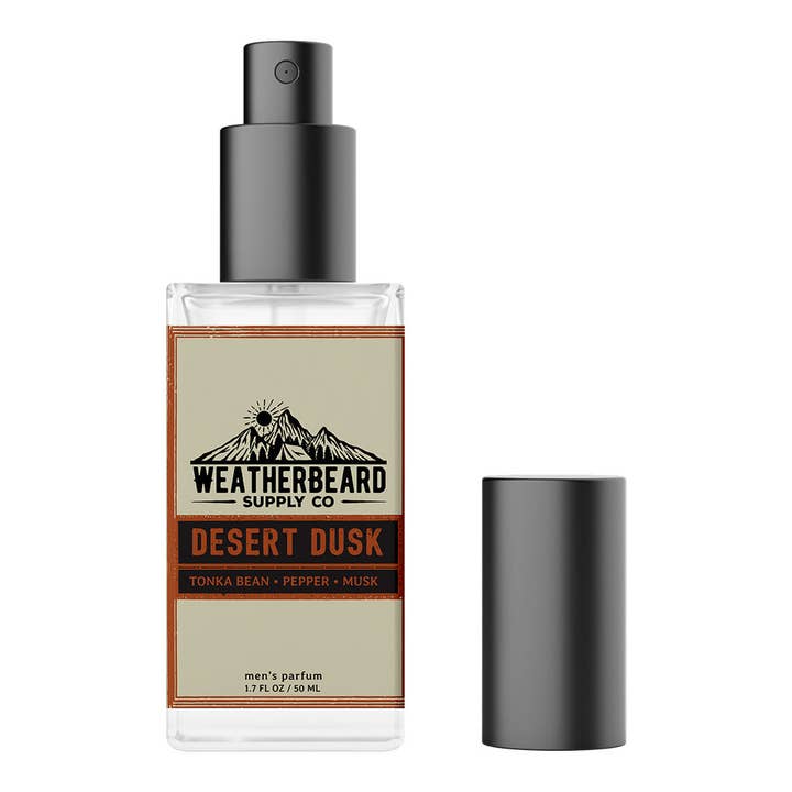 Desert Dusk Men's Spray Parfum - Tonka Bean, Pepper, Musk for wholesale by Weatherbeard | Beard Oils, Balms, Butters, & Cologne For Men