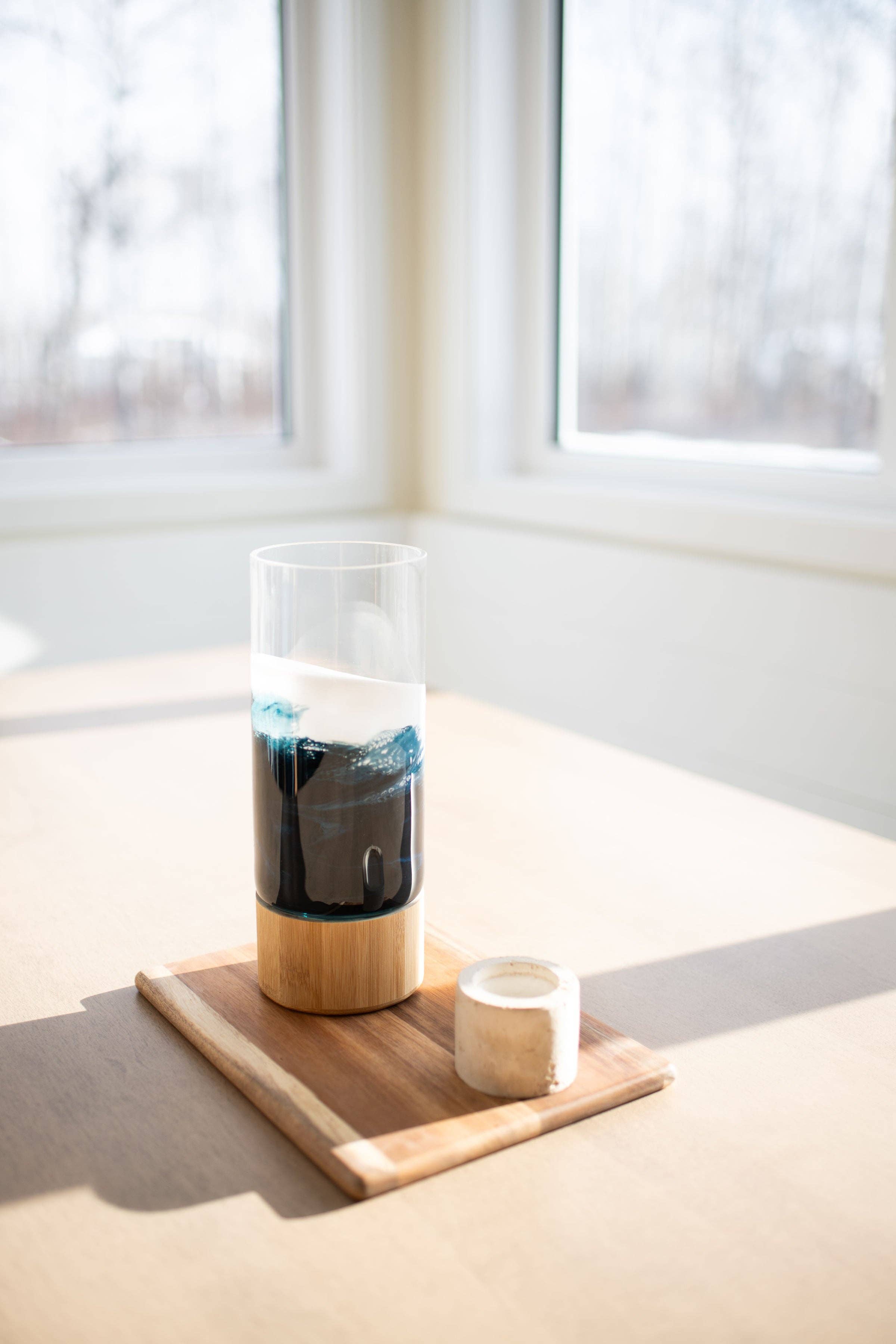 Lynn & Liana Designs - Wholesale Vase - NEW!!! Resin Accented Vase with Bamboo Base (NO TARIFFS)19