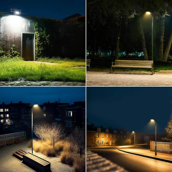 OutdoorSolarOutlet - Wholesale Outdoor/lawn light - 1800W Tri-Color Solar Street Lights Outdoor - Multi-Color
Adjustable Lighting - 7000K LED Street Light with Remote Control - Ideal for Parking Lot, Yard, Plaza - solar parking lot lights1