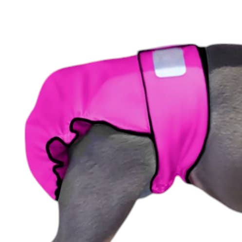 Female Dog Diaper Britches | No Tail Opening | Pink Print for wholesale by Jack & Jill Dog Diapers