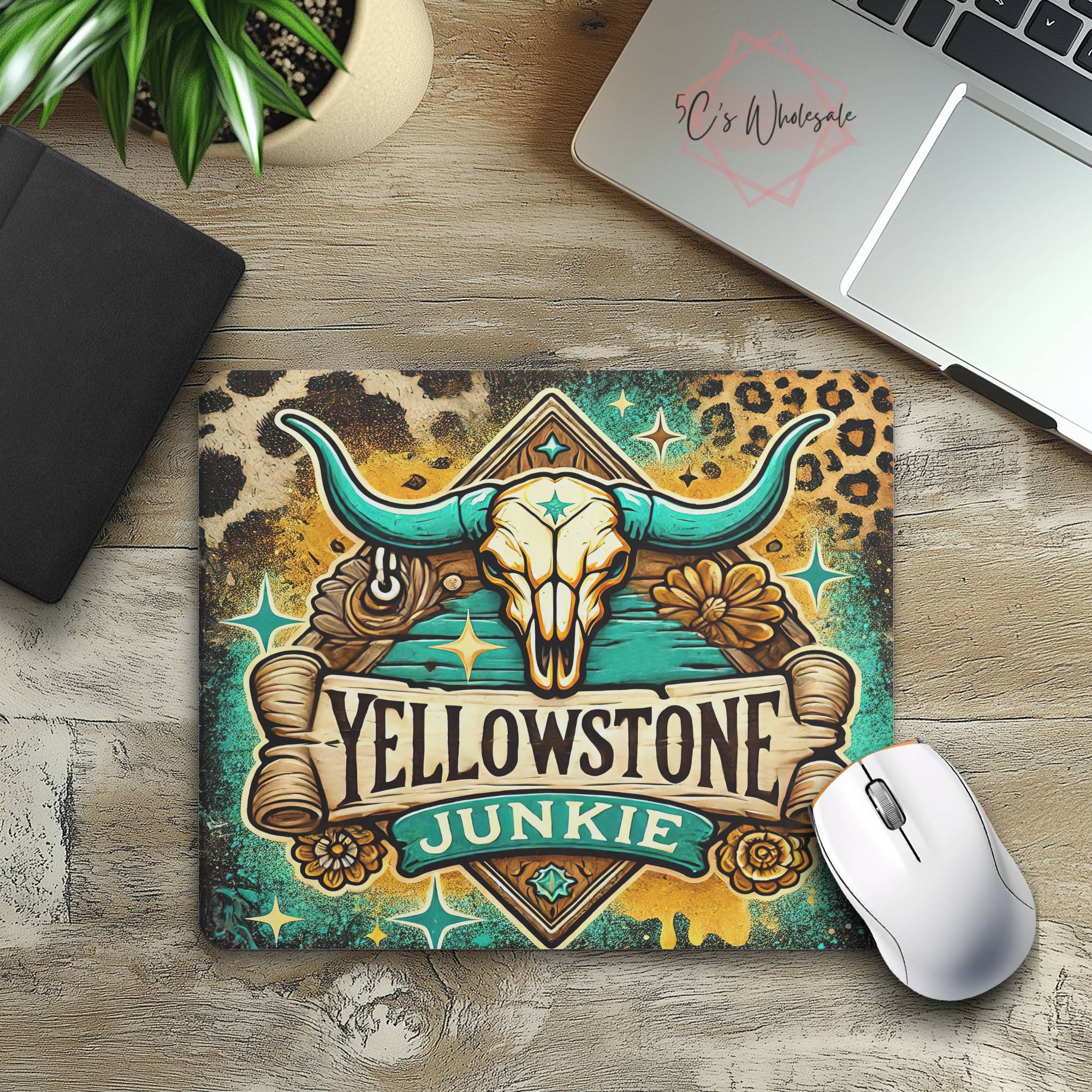 5C's Wholesale - Wholesale Mousepad/Trackpad - Yellowstone Junkie Mouse Pad