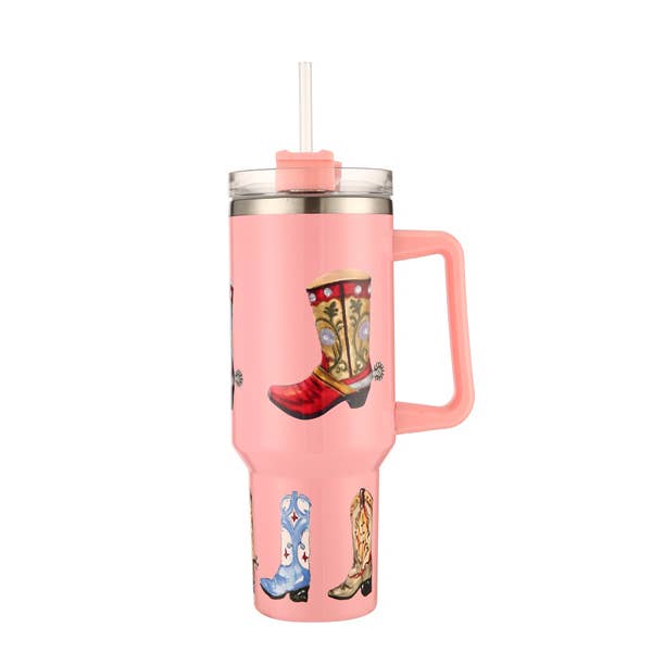 Nima Accessories Inc - Wholesale Insulated Mug/Tumbler - Western Themed Solid Color 40 oz Tumbler Cup