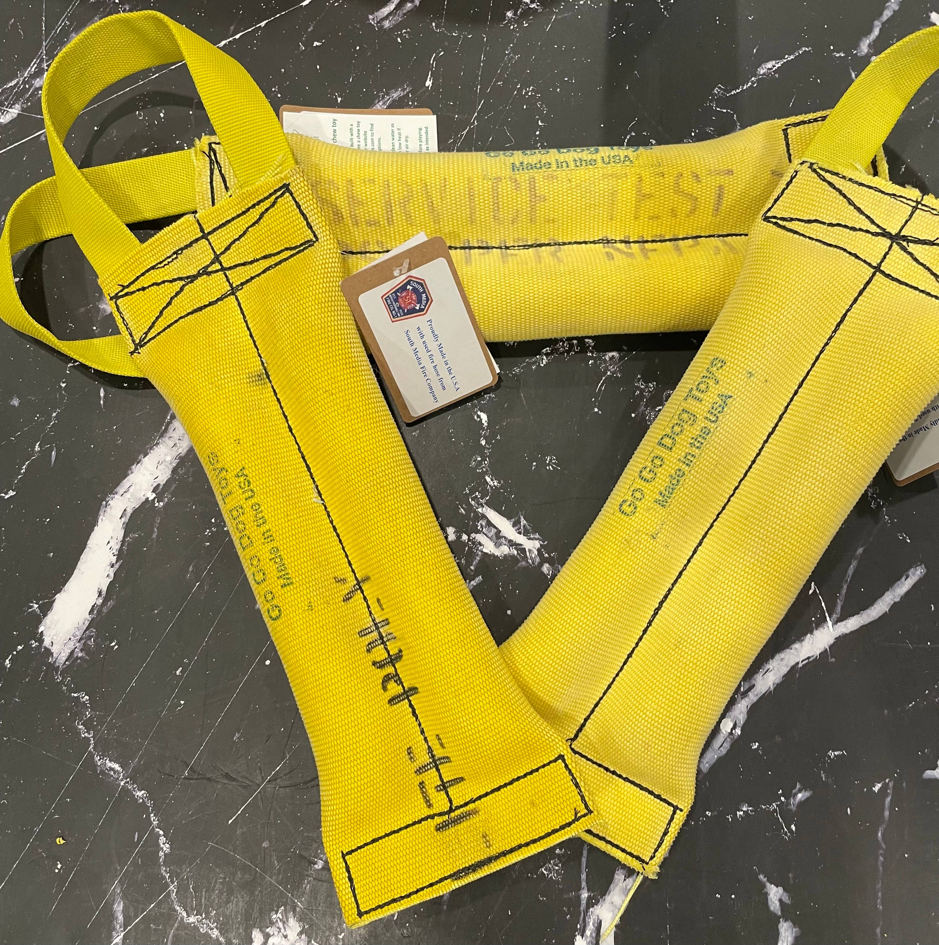 Go Go Dog Toys - Wholesale Pet Rope Toy - Dog - Recycled Fire Hose Single Handle Tug of War Dog Toy3