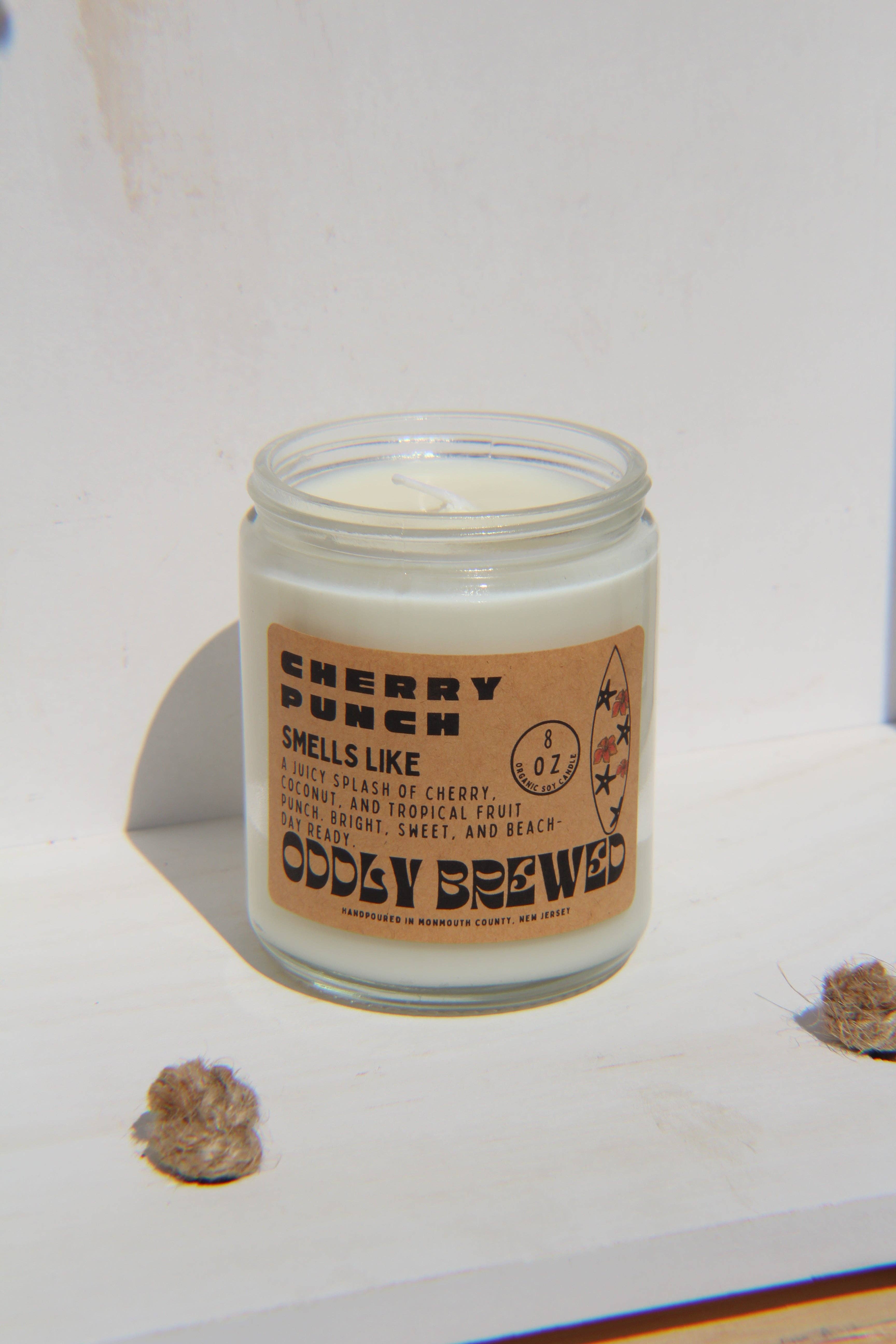Oddly Brewed - Wholesale Jar/Filled Candle - Cherry Punch Soy Candle4