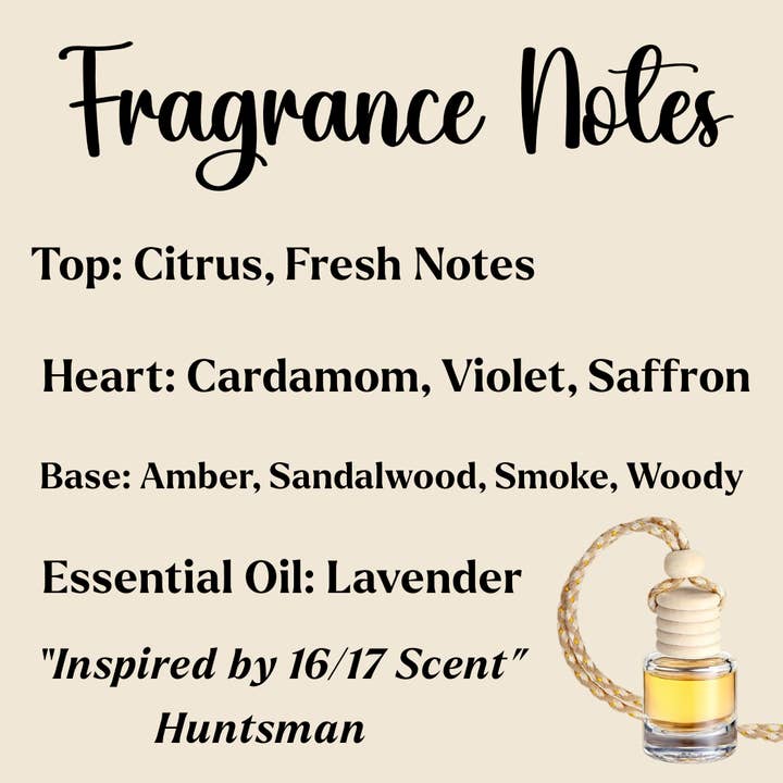 Honey Jar Creations - Wholesale Car Freshener - Unisex - Hanging Car Diffusers | Noble Huntsmen | Made in USA4