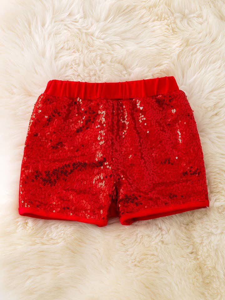 Kids Charm Online - Wholesale Shorts - Kids - Girl front sequins shorts. Available in 3 colors. Sol